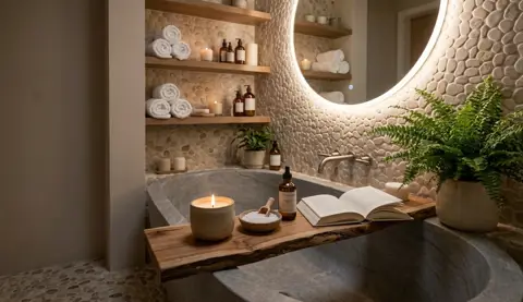 Créer un coin bien-être spa à domicile dans une petite salle de bain - TravauxChezMoi